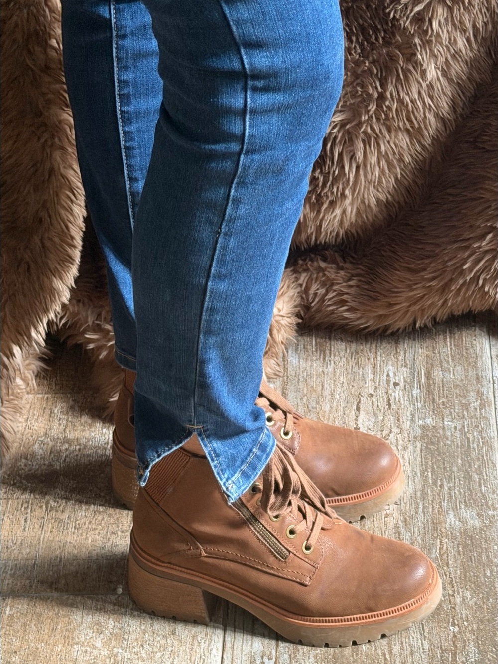 MIA Abbey lace-up combat boots Sz 9 - Picture 6 of 16